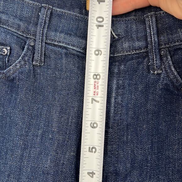 Mother “the insider crop” Swept away glitter racer size 28 cropped jeans - Picture 6 of 11